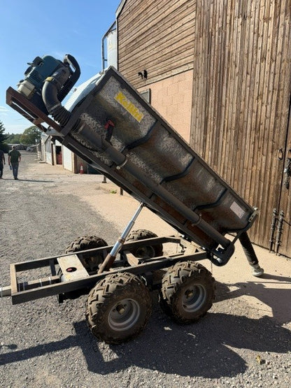 Feed Blower Trailer for Wheat and pellet.
